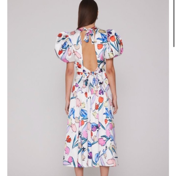 NWT ROTATE Birger Christensen Noon Satin Dress - Picture 13 of 16